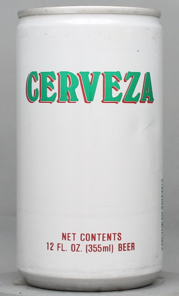 Cerveza Beer 12 Oz Tab/Stay Top Can
