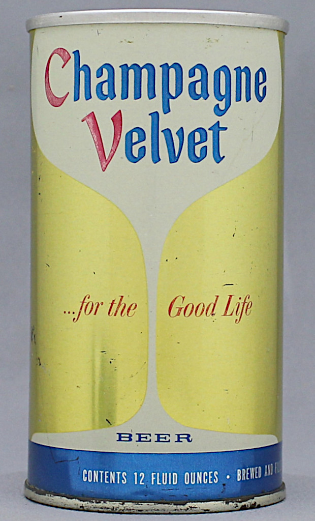 Champagne Velvet Beer 12 Oz Zip/Tab Top Can