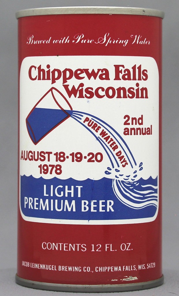 Chippewa Falls Pure Water Days Light Premium Beer 12 Oz Tab Top Can
