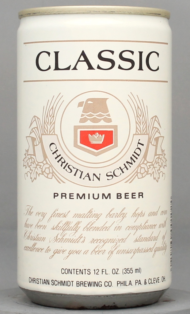 Classic Premium Beer 12 Oz Tab Top Can