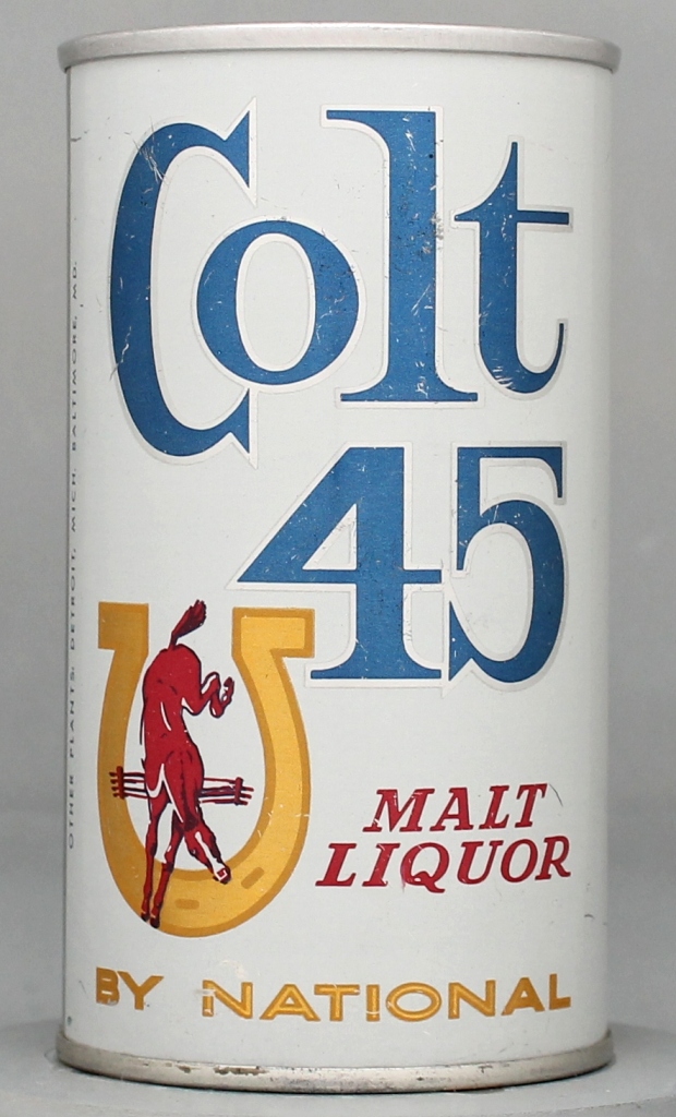 Colt 45 Malt Liquor 12 Oz Tab Top Can