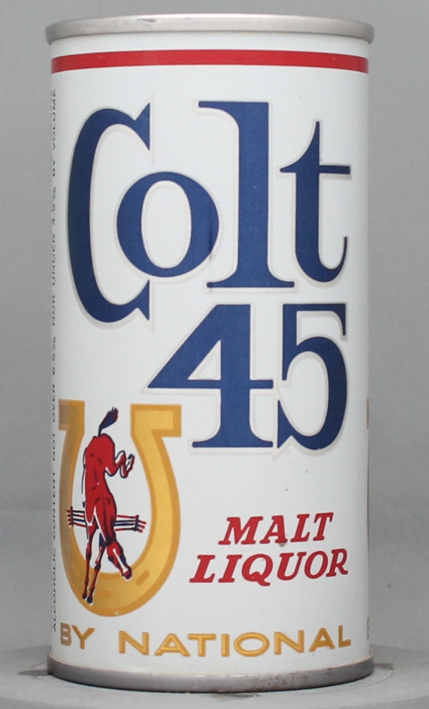 Colt 45 Malt Liquor 10 Oz Tab Top Can