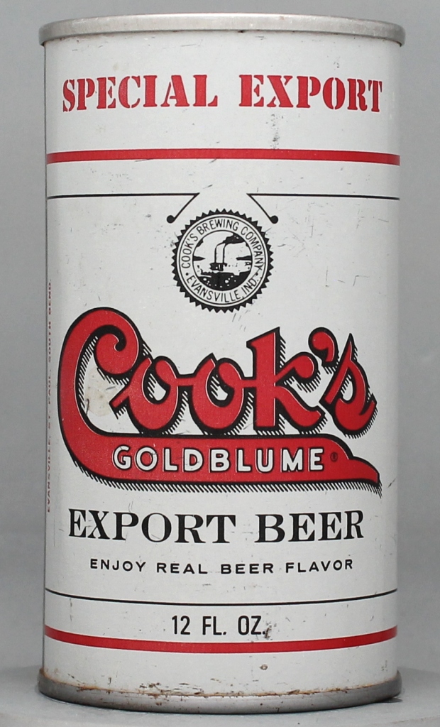 Cook's Goldblume Special Export Beer 12 Oz Tab Top Can
