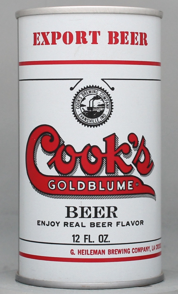 Cook's Goldblume Export Beer 12 Oz Tab Top Can