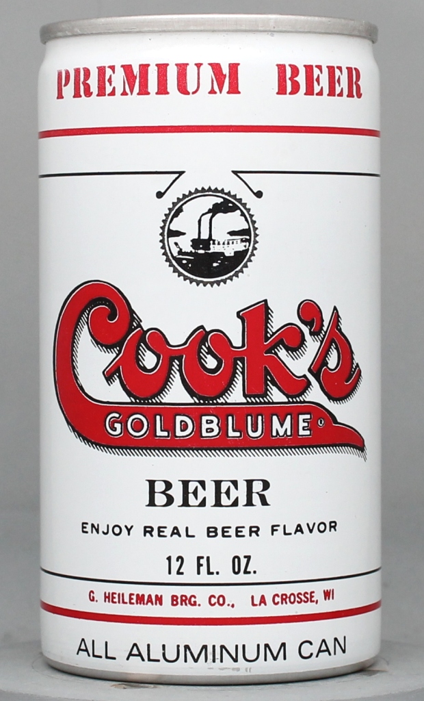 Cook's Goldblume Premium Beer 12 Oz Tab Top Can