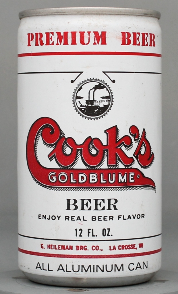 Cook's Goldblume Premium Beer 12 Oz Tab Top Can