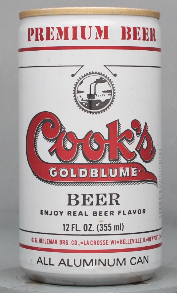 Cook's Goldblume Beer 12 Oz Tab Top Can