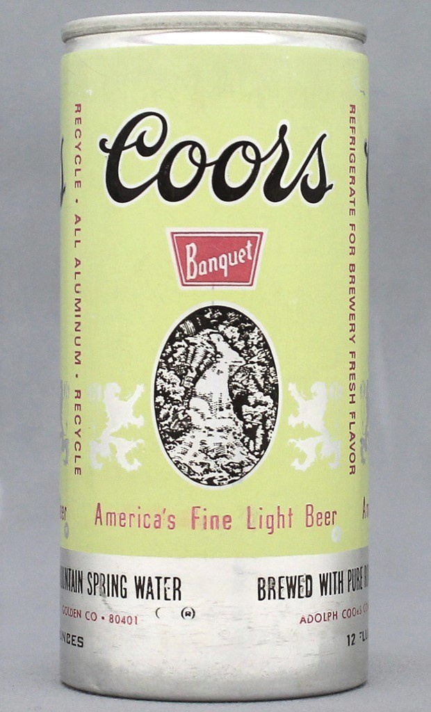 Coors Banquet Beer 12 Oz Button Top Can