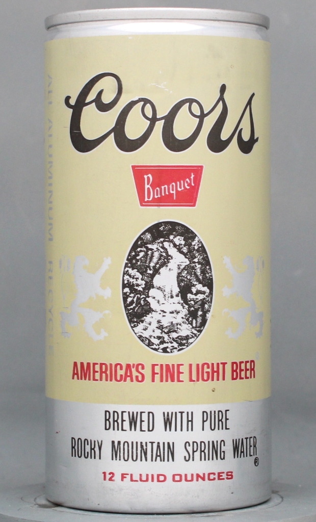 Coors Banquet Beer 12 Oz Tab/Button Top Can