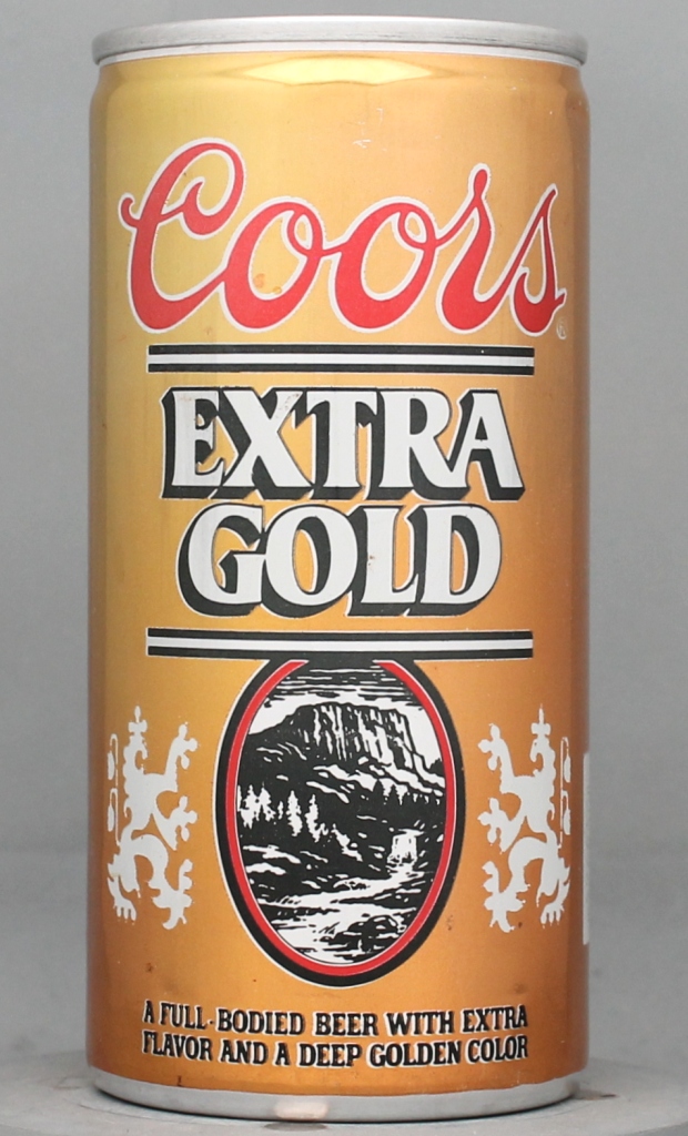 Coors Extra Gold Beer 12 Oz Tab Top Can