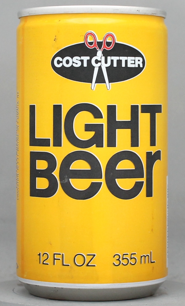 Cost Cutter Light Beer 12 Oz Tab Top Can