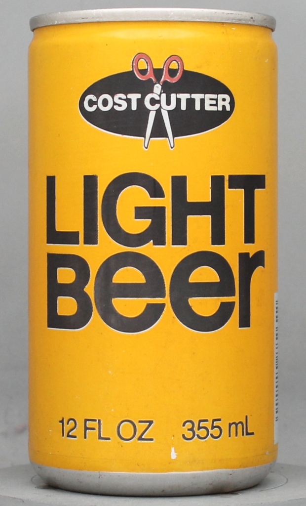 Cost Cutter Light Beer 12 Oz Tab/Stay Top Can