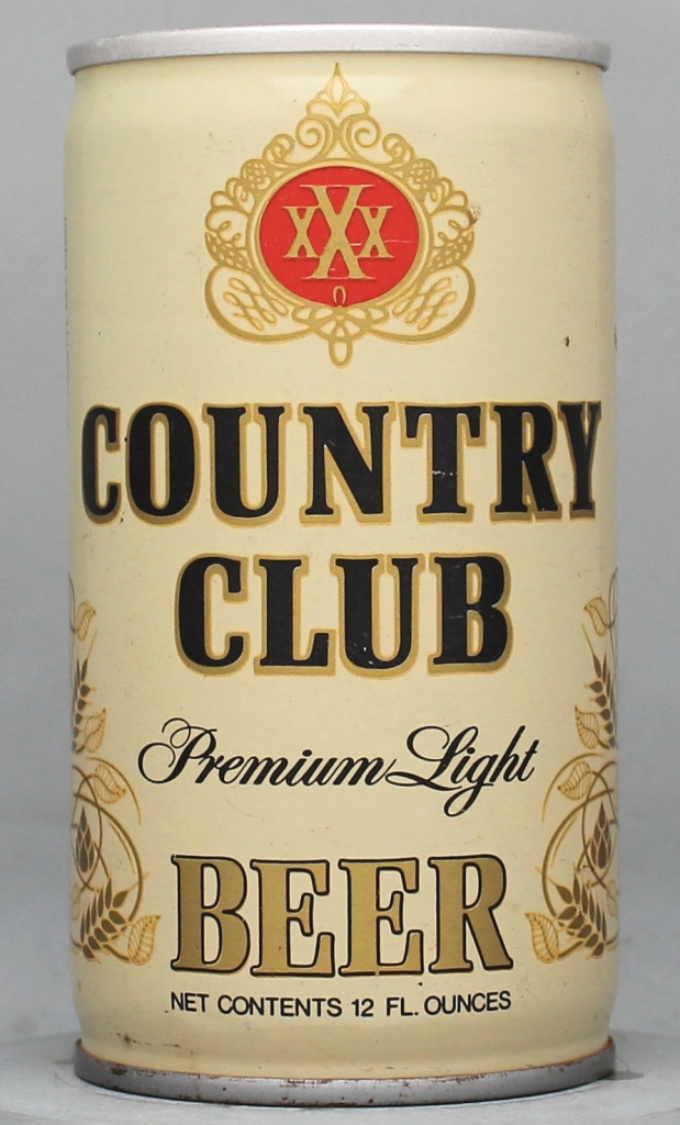 Country Club Premium Beer 12 Oz Tab Top Can
