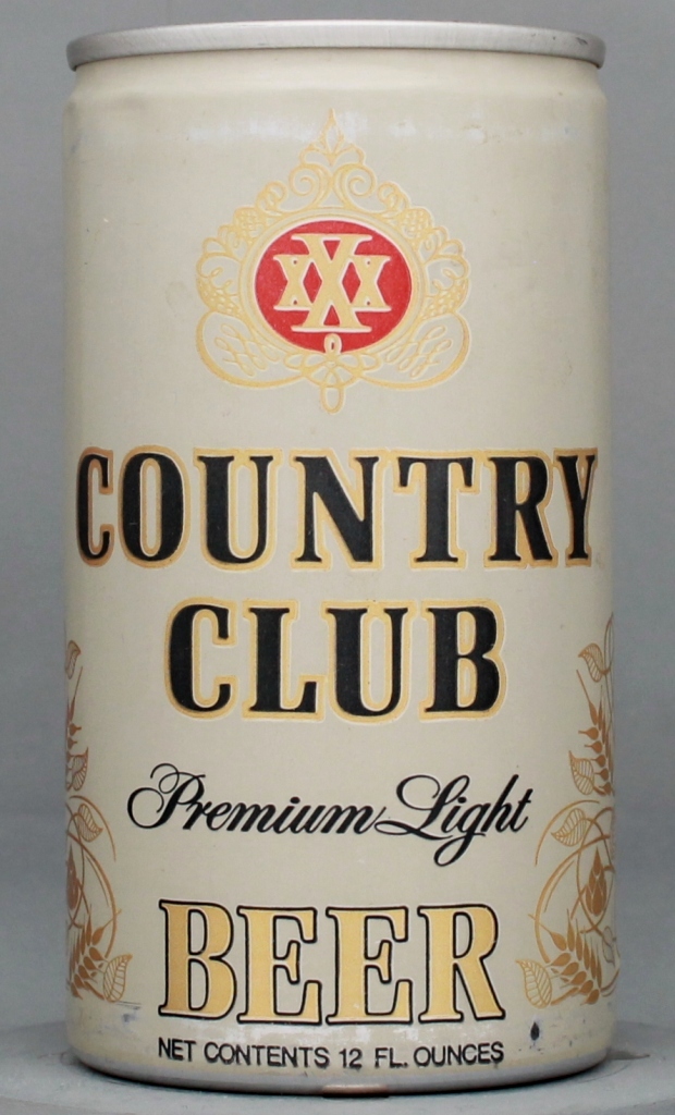 Country Club Premium Beer 12 Oz Tab Top Can