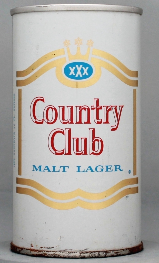 Country Club Malt Lager 12 Oz Zip/Tab Top Can