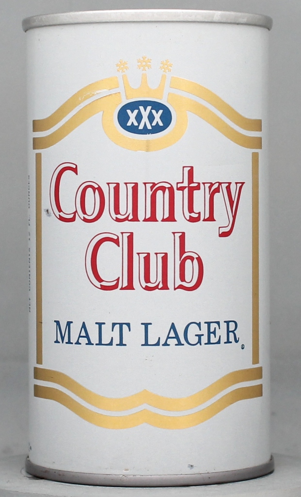 Country Club Malt Lager 12 Oz Tab Top Can