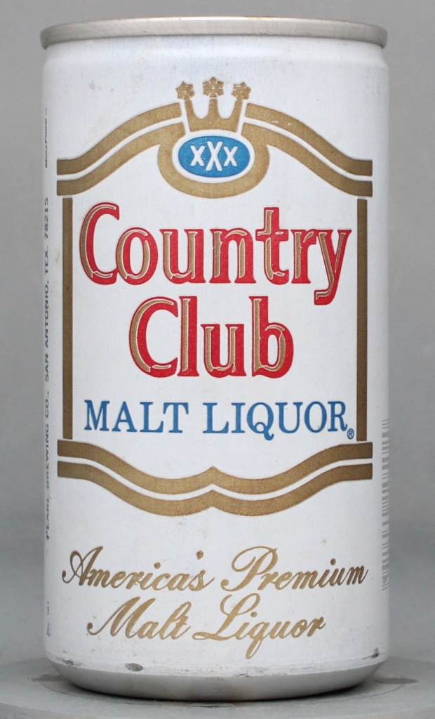 Country Club Malt Liquor 12 Oz Button Top Can