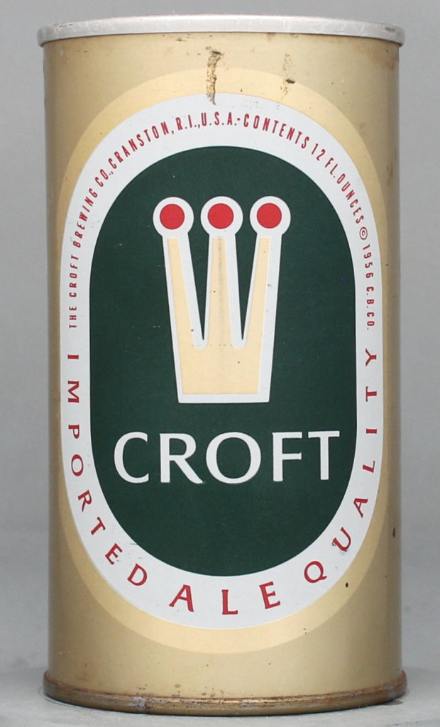 Croft Imported Quality Ale 12 Oz Zip/Tab Top Can