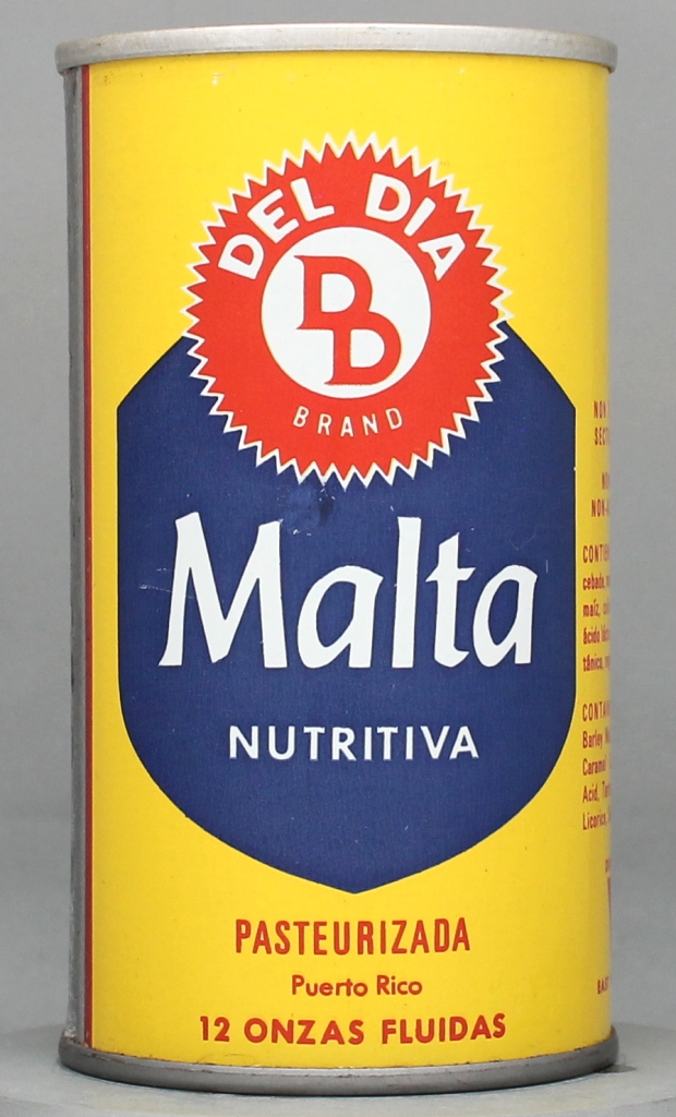 Del Dia Brand Malta Malta 12 Oz Tab Top Can