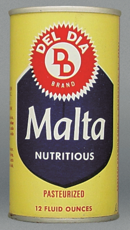 Del Dia Malta Beer 12 Oz Tab Top Can