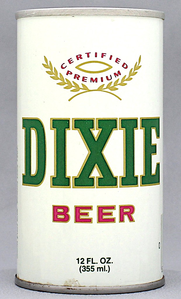 Dixie Beer 12 Oz Tab Top Can