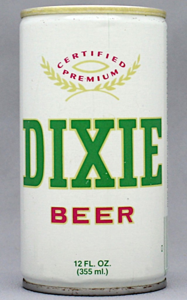 Dixie Beer 12 Oz Tab Top Can