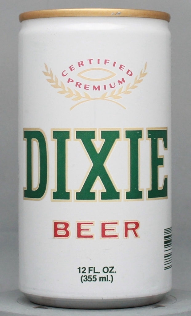 Dixie Beer 12 Oz Tab Top Can
