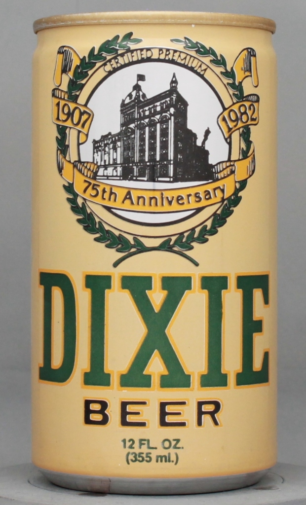 Dixie Beer 12 Oz Tab Top Can