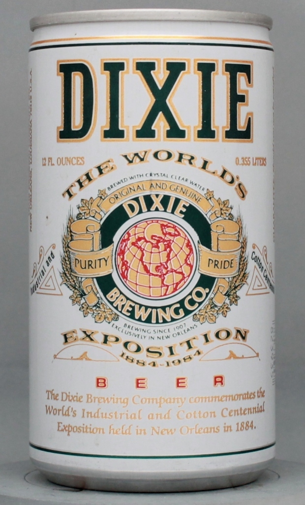 Dixie Beer 12 Oz Tab Top Can