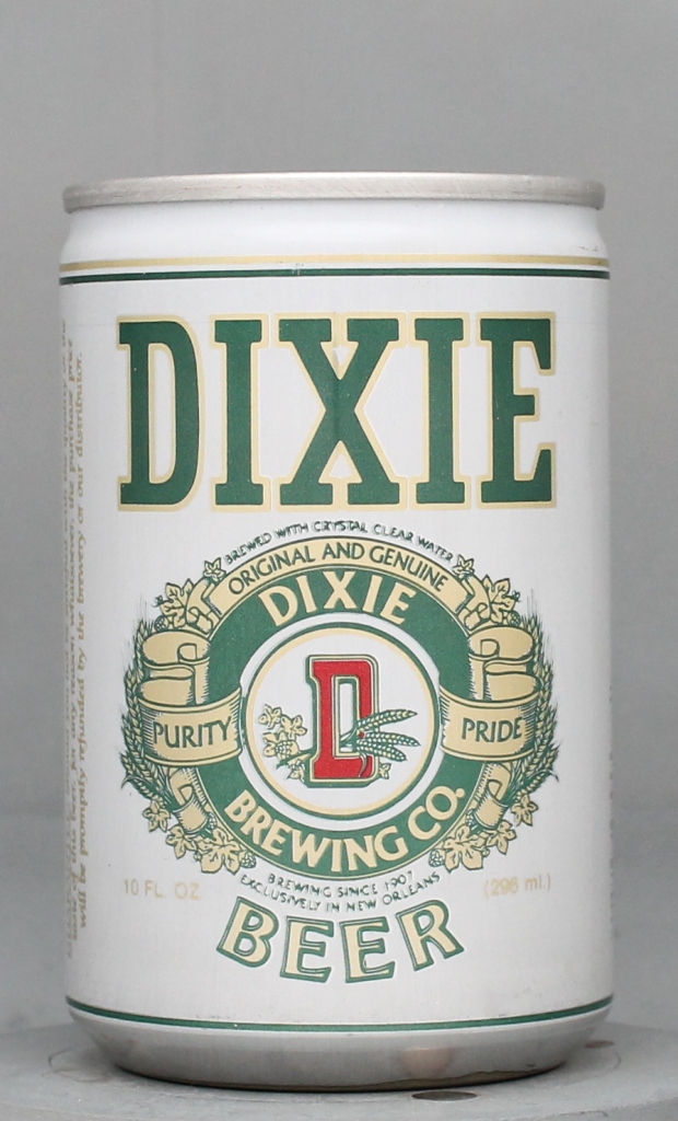 Dixie Beer 10 Oz Tab Top Can