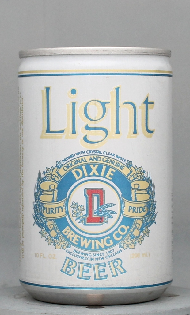 Dixie Light Beer 10 Oz Tab/Stay Top Can