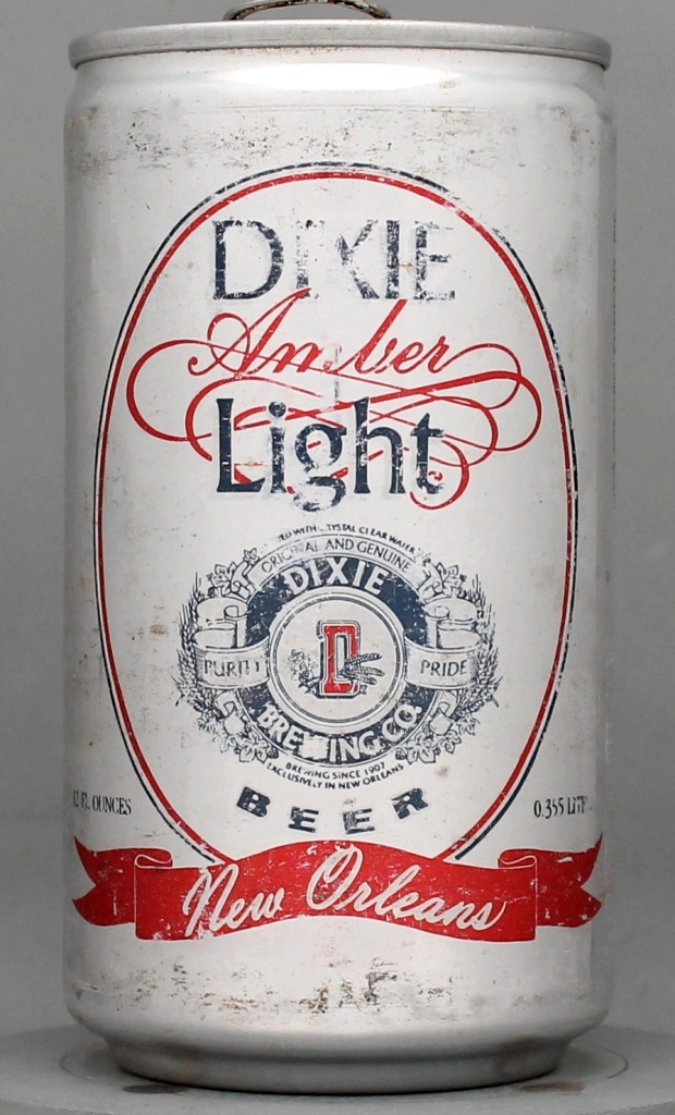 Dixie Amber Light Beer 12 Oz Tab/Stay Top Can