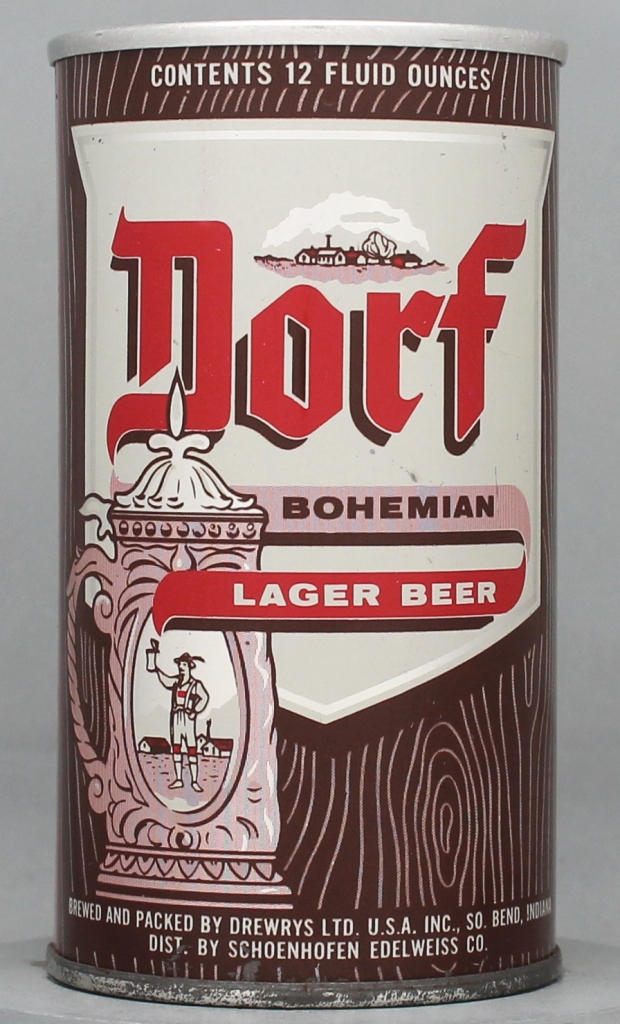 Dorf Bohemian Lager Beer 12 Oz Zip/Tab Top Can