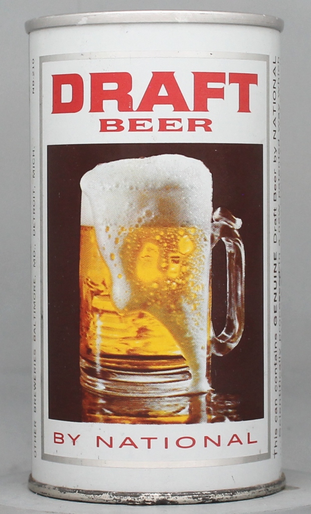 Draft Beer By National Draft 12 Oz Tab Top Can