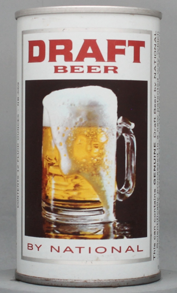 Draft Beer By National Draft 12 Oz Tab Top Can