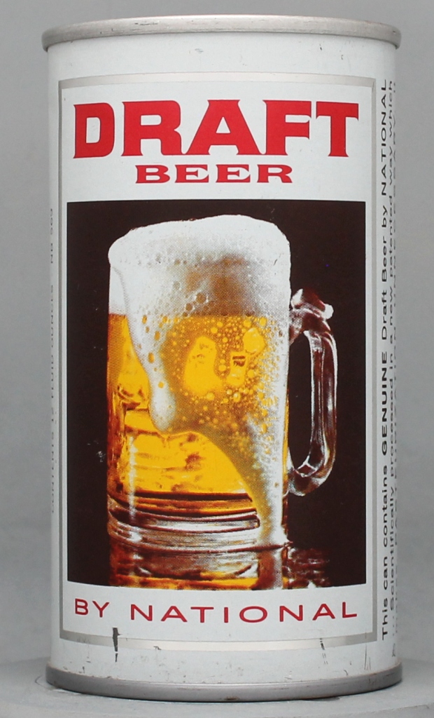 Draft Beer By National Draft 12 Oz Tab Top Can