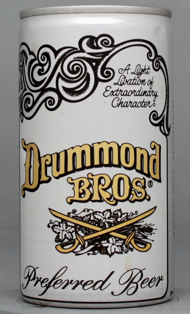 Drummond Bros. Beer 12 Oz Tab Top Can