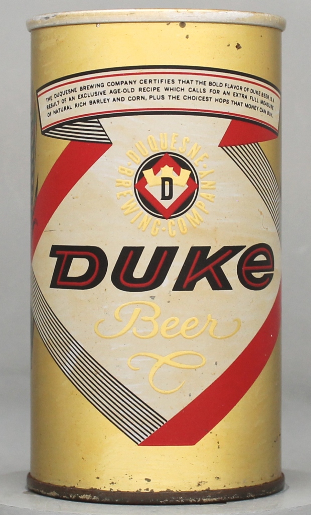 Duke Beer 12 Oz Zip Top Can