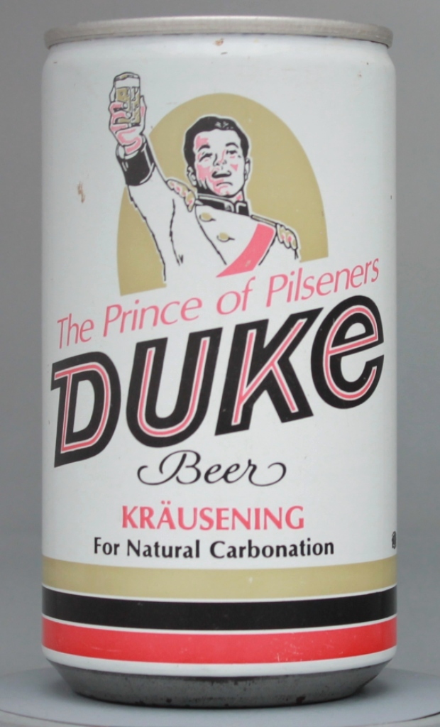 Duke Beer 12 Oz Tab Top Can