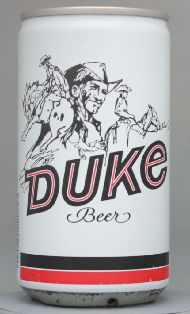 Duke Beer 12 Oz Tab Top Can