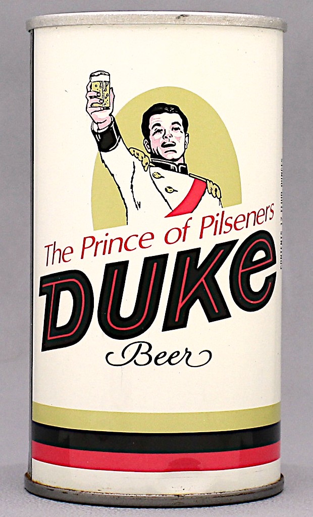 Duke Beer 12 Oz Tab Top Can