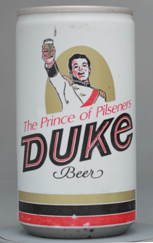 Duke Beer 12 Oz Tab Top Can