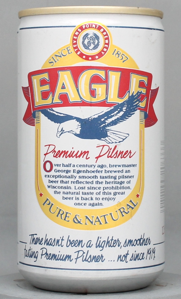 Eagle Premium Pilsner Beer 12 Oz Tab Top Can