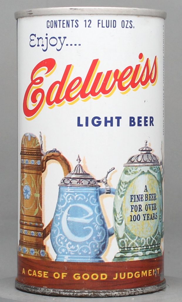 Edelweiss Light Beer 12 Oz Tab Top Can