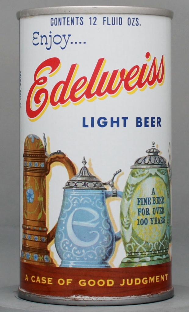 Edelweiss Light Beer 12 Oz Tab Top Can