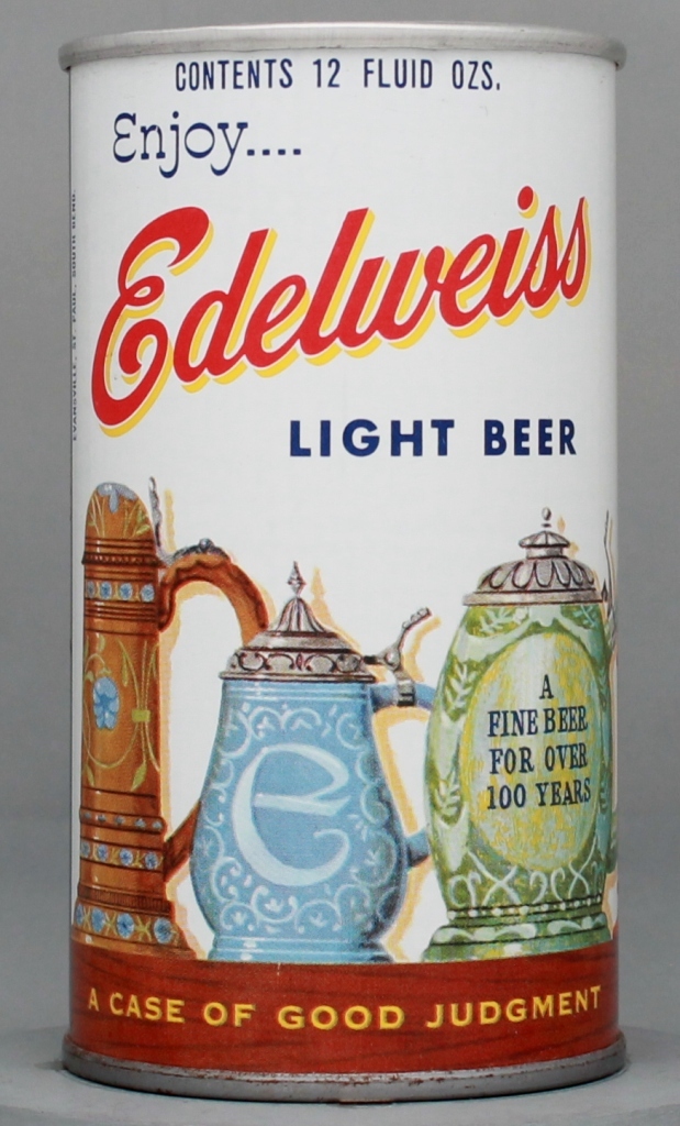 Edelweiss Light Beer 12 Oz Tab Top Can