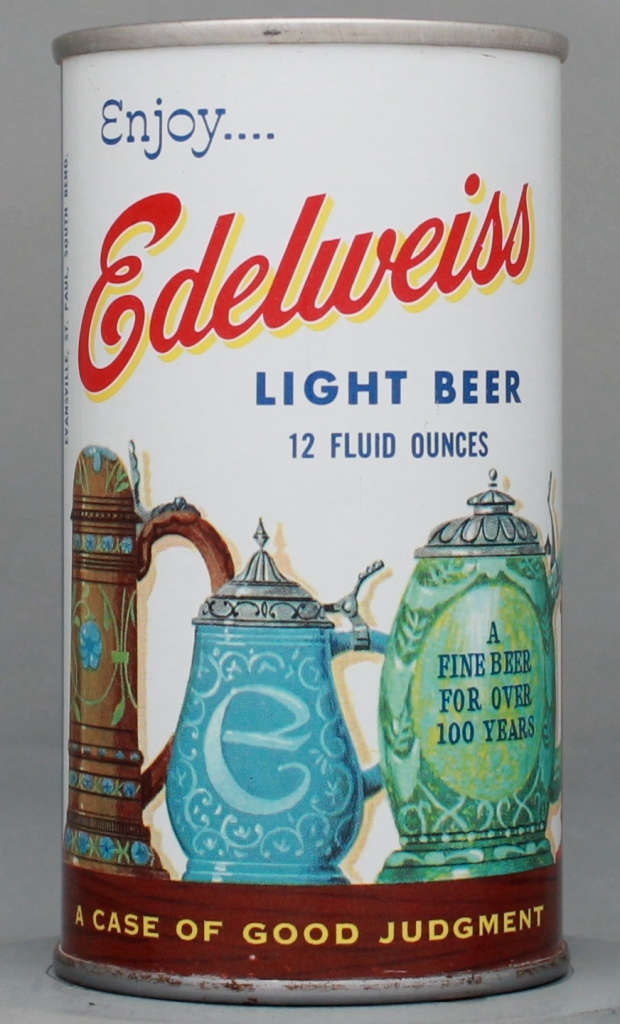 Edelweiss Light Beer 12 Oz Tab Top Can