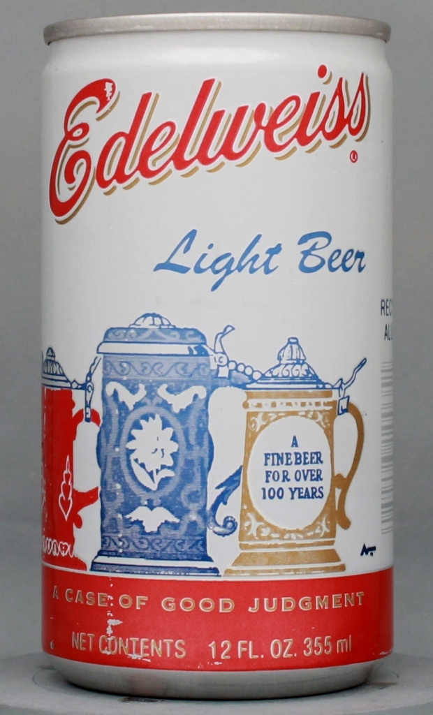 Edelweiss Light Beer 12 Oz Tab/Stay Top Can