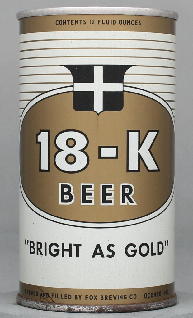 18-k Beer 12 Oz Tab Top Can