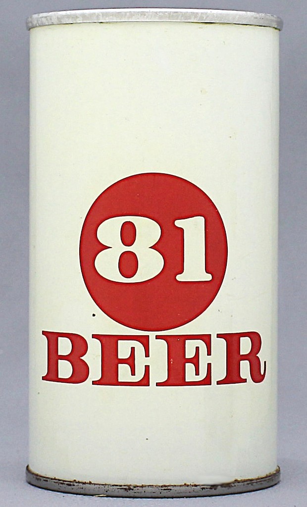 81 Beer 12 Oz Tab Top Can